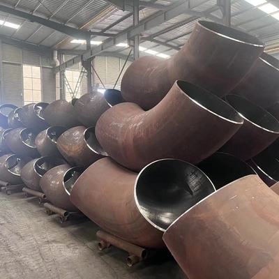 45 90 instalaciones de tuberías a prueba de herrumbre de la soldadura de extremo del acero de carbono del codo A234 de 180 grados