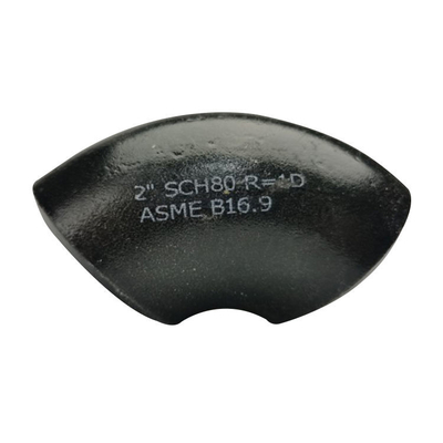 Acero de carbono forjado 1MM-18M M de las instalaciones de tuberías de la soldadura a tope codo de 90 grados