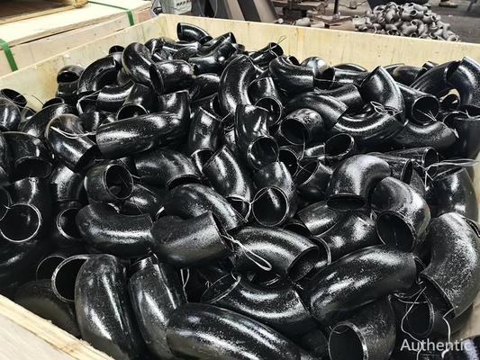 Codo de acero 45 de carbono codo de la soldadura de extremo de 90 grados para la instalación de la tubería