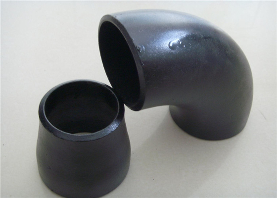 La pintura estándar Q235 del negro del codo del acero de carbono de JIS galvanizó el 1/2 “- 48&quot;