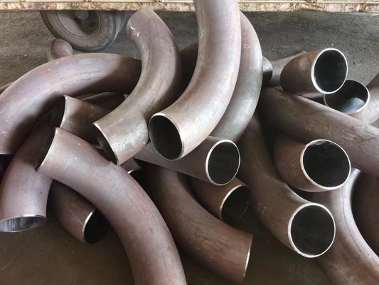 Codo largo apropiado de acero pulido de la soldadura del radio de carbono de 2 pulgadas para el sistema de tubería