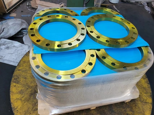Reborde 316L del acero inoxidable del RF 304 de la placa del estruendo Pn16 de BS4504 para la industria petroquímica