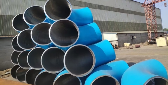 Instalaciones de tuberías aeroespaciales de la soldadura a tope DN200 Sch40 curva del tubo de 90 grados 5D