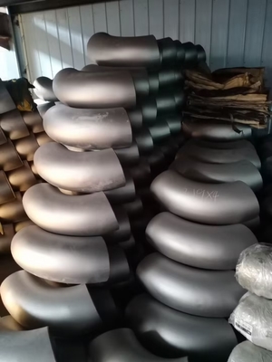 Codo de acero de la soldadura a tope de Astm 180 grados 90 grados horario 40 de 45 grados