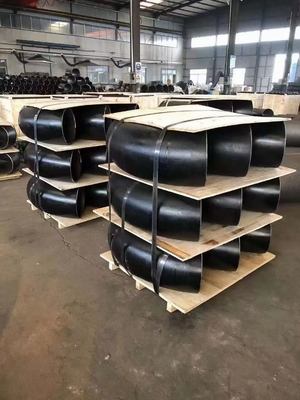 Curva de tubería de acero del carbono de las instalaciones de tuberías de la soldadura de extremo DN200-DN2000 3D 5D 8D SCH10
