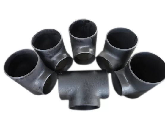 2mm- las instalaciones de tuberías soldadas con autógena extremo de 60m m juntan con te el aceite negro inconsútil 14&quot; 16&quot; 18&quot; de la prueba del moho