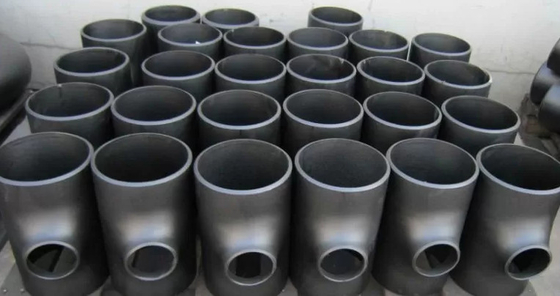 2mm- las instalaciones de tuberías soldadas con autógena extremo de 60m m juntan con te el aceite negro inconsútil 14&quot; 16&quot; 18&quot; de la prueba del moho