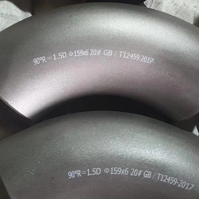 LR 90° 45° 180° Codo de acero al carbono para sistema de tuberías ASTM A234 WPB