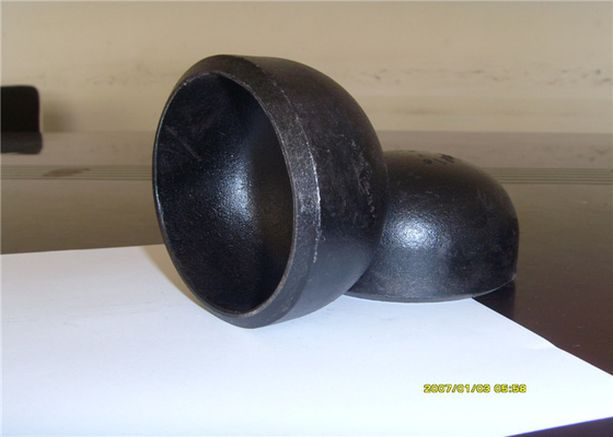 La pintura estándar Q235 del negro del codo del acero de carbono de JIS galvanizó