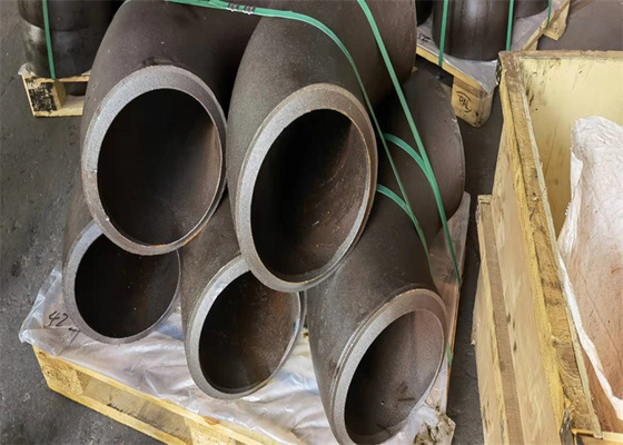 El igual forjado auténtico del negro del codo de ASTM A234 WPB forma 6 pulgadas