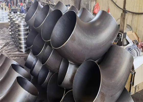 El igual forjado auténtico del negro del codo de ASTM A234 WPB forma 6 pulgadas