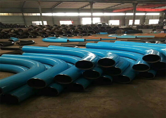 Curva de tubería de acero del carbono de API5L curva de tubo larga del radio de 30 grados