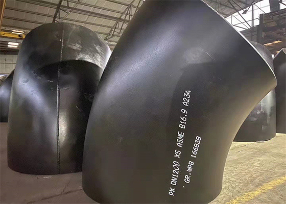 El extremo corto del radio del radio largo del codo del acero de carbono de ASTM B16.25 soldó con autógena XXS