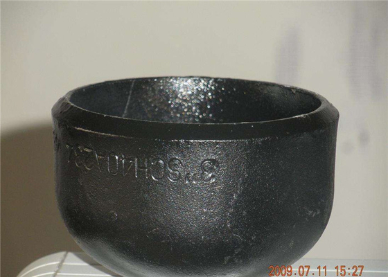 El 1/2” a 110&quot; pintura negra inconsútil Buttweld de los casquillos ASTM A234 del acero de carbono