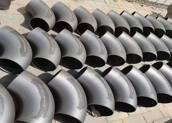 extremo biselado de acero del SENIOR de LR del codo de carbono de los 24in 12 pulgadas codo de 90 grados
