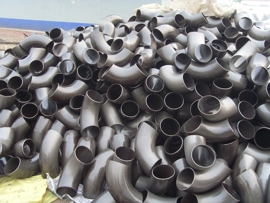 Curva de tubería de acero del carbono de JIS B2311 16&quot; 2.o 3D 5D 90 grados 180 grados